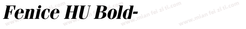 Fenice HU Bold字体转换